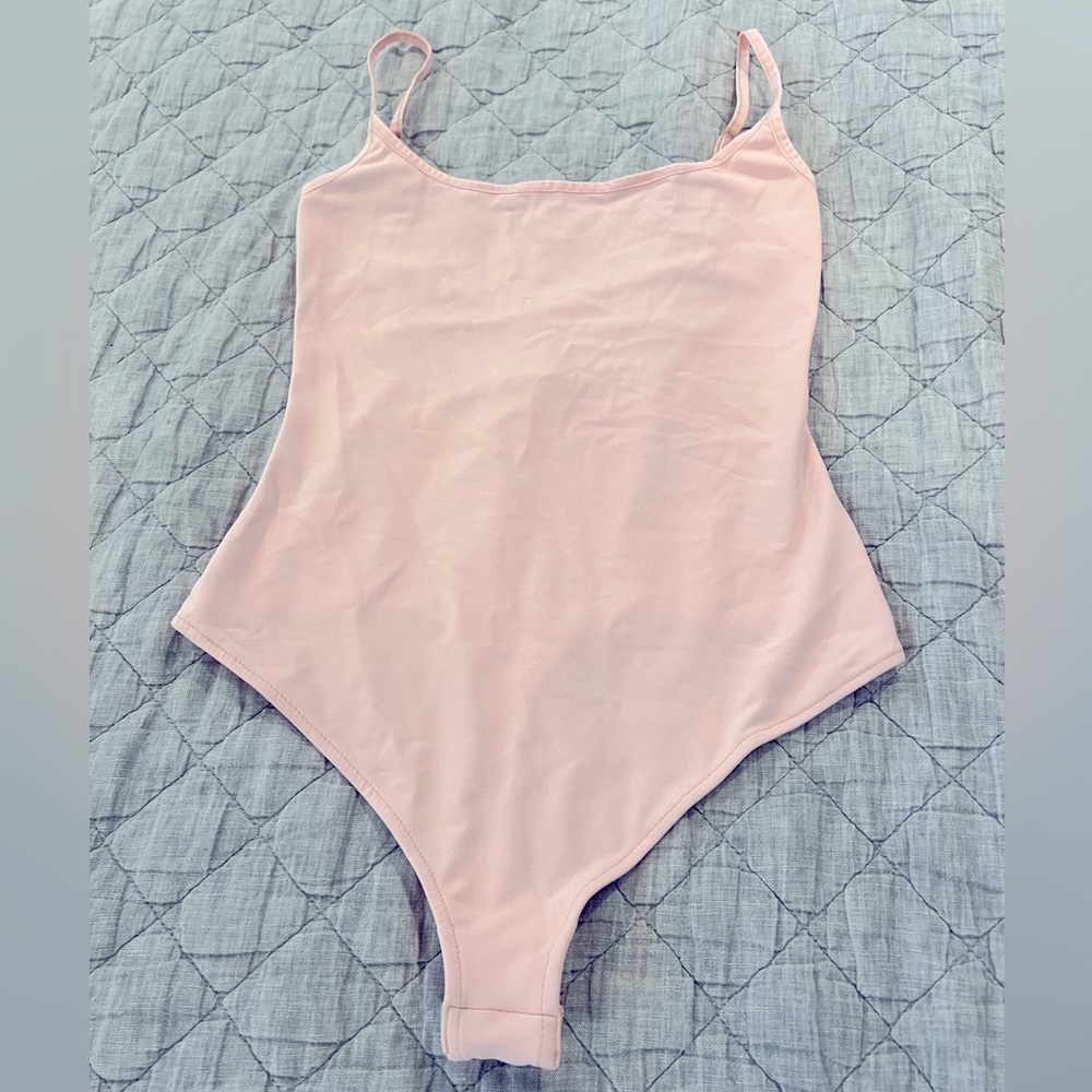 NWT Free People XS ballet pink camisole bodysuit size XS